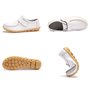 Yooeen Mocassins Femme Chaussures de Travail Plates Loafers en Cuir Loisir Casual Bateau Chaussures de Conduite de Ville