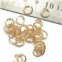 400pcs 5mm / 6mm / 7mm / 8mm / Anneaux Connecteurs Ouverts Fabrication De Bijoux Doré