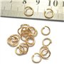400pcs 5mm / 6mm / 7mm / 8mm / Anneaux Connecteurs Ouverts Fabrication De Bijoux Doré