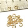 400pcs 5mm / 6mm / 7mm / 8mm / Anneaux Connecteurs Ouverts Fabrication De Bijoux Doré
