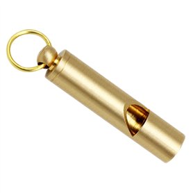 Sifflet En Laiton | Sifflets Forts En Laiton Doré | Porte-clés De Sifflet De Survie En Métal | Sifflets De Sécurité À Décibels É