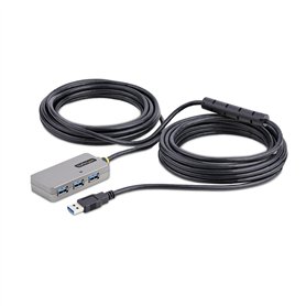 StarTech.com Hub USB-A à 4 Ports - Câble d'Extension USB 3.0 de 10m - Prolongateur USB Actif/Alimenté par Bus