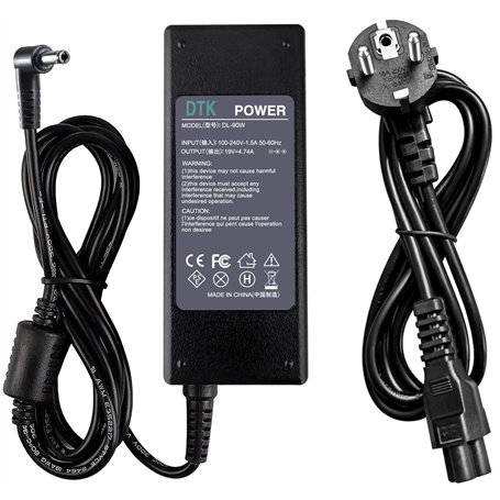 DTK 19V 4.74A 90W Alimentation Ordinateur Portable pour Toshiba Lenovo Medion ASUS Chargeur Micro AC Adaptateur Connecteur【5.5 *