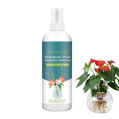 Nutriments liquides pour hydroponiques - Engrais pour nutriments hydroponiques 3.38fl.oz | Solution nutritive végétale | Nutrime