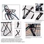 Gusengo Porte-Bagages Vélo - Porte Bagage Avant Velo Capacité 15 Kg, Porte-Bagages pour Vélos Route, Vélos Pliants, Accessoires 