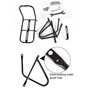 Gusengo Porte-Bagages Vélo - Porte Bagage Avant Velo Capacité 15 Kg, Porte-Bagages pour Vélos Route, Vélos Pliants, Accessoires 