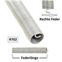 Ressort de torsion L702 - Pièce de rechange pour porte sectionnelle Hörmann - Autres tailles disponibles dans notre boutique