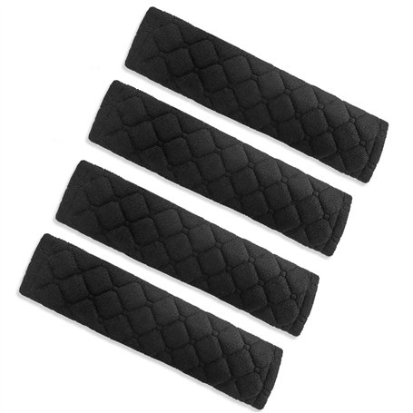 Hevysuo 4 Pièces Coussinets de Ceinture de Sécurité de Voiture