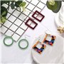 503 Pièces Moule Époxy Résine Bijoux Silicone Kit de Moules et Outils de Coulée de Résine Moule avec Crochets d'oreille et Annea