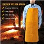 LearnLyrics Tablier de soudeur en cuir – Tablier ignifuge, tablier de travail de soudage | Tablier de travail de soudage ignifug