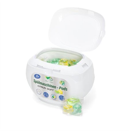 Lot de 40 capsules de lave-vaisselle Citron vert