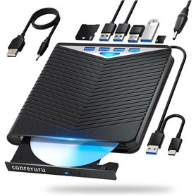 conreruru Prise en charge du lecteur externe Blu-ray