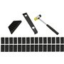 Kit d'installation de parquet en bois stratifié avec 30 entretoises de fixation de sol en bois dur - Ensemble d'outils de taraud