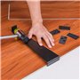 Kit d'installation de parquet en bois stratifié avec 30 entretoises de fixation de sol en bois dur - Ensemble d'outils de taraud