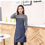 Dusenly Tablier de cuisine unisexe en denim avec poche réglable en jean avec 3 poches pour femme et homme Cuisine, jardin et res