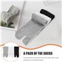 WINOMO 3 paires Chaussettes Tabi Chaussettes de coton Sabots Tongs 2-Orteil Elastique Unisexe
