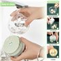 Mini Hachoir Electrique, 250ml Mini Mixer Presse Ail Sans Fil Puissant, Mixeur Portable Blender, Hachoir Manuel avec 100ml Bol M