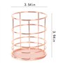 Lommer Porte-Ustensiles, Creux Egouttoir à Couverts en Fer Porte-Ustensiles Porte-Stylos Pot à Crayons Rose Gold pour Stylos et 