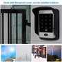 FST Système de Contrôle d'accès de Porte RFID Clavier RFID étanche Extérieur + Serrure Magnétique électrique 180KG + Couverture 