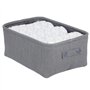 mDesign panier rangement tissu avec revêtement interne et design structuré – rangement maquillage idéal – boite de rangement pra