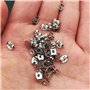 BornFeel Fermoirs Boucles d'oreilles 8 en 1 Kit Fermoirs Embouts 400 Pièces Argent Or Bronze Forme de Balle Papillon pour Boucle