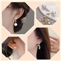 BornFeel Fermoirs Boucles d'oreilles 8 en 1 Kit Fermoirs Embouts 400 Pièces Argent Or Bronze Forme de Balle Papillon pour Boucle