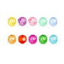 Assortiment de 320 perles rondes à facettes en cristal Diamètre 10 mm Multicolore Perles pour travaux manuels, bracelets, bijoux