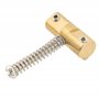 Wilkinson WTB Style Vintage Pontets Tele Compensés Laiton pour Fender Telecaster Guitare électrique, Doré (Jeu de 3)