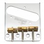Wilkinson WTB Style Vintage Pontets Tele Compensés Laiton pour Fender Telecaster Guitare électrique, Doré (Jeu de 3)