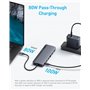 Anker USB-C Hub (14-in-1, Triple Display), triple écran, HDMI 4K @ 60 Hz avec 100 W max, ports de données USB-C USB-A 5 Gbit/s, 