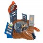 Hot Wheels Coffret Monster Trucks Compétition de Dérapages avec Tiger Shark à l’échelle 1/64 et 2 Voitures à écraser, Compatible