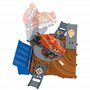 Hot Wheels Coffret Monster Trucks Compétition de Dérapages avec Tiger Shark à l’échelle 1/64 et 2 Voitures à écraser, Compatible