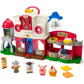 Fisher-Price Little People Jouet d'apprentissage pour tout-petits à partir de 1 an - Jeu de ferme avec étapes intelligentes pour