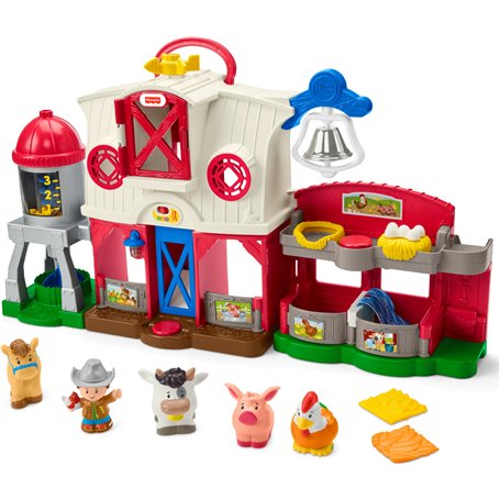 Fisher-Price Little People Jouet d'apprentissage pour tout-petits à partir de 1 an - Jeu de ferme avec étapes intelligentes pour