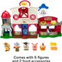 Fisher-Price Little People Jouet d'apprentissage pour tout-petits à partir de 1 an - Jeu de ferme avec étapes intelligentes pour