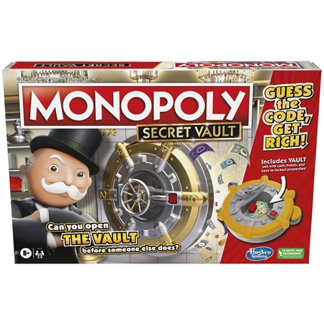 MONOPOLY Secret Vault Jeu de société pour enfants à partir de 8 ans