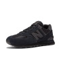New Balance Homme NB 574 Sneakers, Noir (Triple Black Eve), 41.5 EU