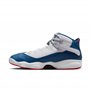 Nike Jordan 322992-012 Chaussures de basket-ball à 6 anneaux pour homme Blanc/rouge université/Gris acier clair/bleu véritable, 