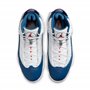 Nike Jordan 322992-012 Chaussures de basket-ball à 6 anneaux pour homme Blanc/rouge université/Gris acier clair/bleu véritable, 