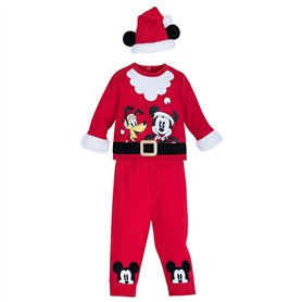 Disney Mickey Mouse and Pluto Santa Suit Set for Baby Size 18-24 MO Multi
