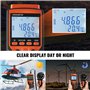 VEVOR Anémomètre Portable -10℃ à 60℃ Mesureur Numérique Vitesse du Vent CFM, Mesure Température du Vent, Flux d'Air, Refroidisse