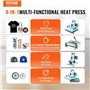 presse à t-shirt pivotante à 360 °