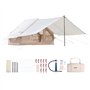 VEVOR Tente de Camping Gonflable, 3x2x2 m, Tente de Glamping pour 3 à 5 Personnes Oxford 300D Facile à Installer, avec Pompe à M