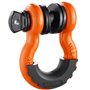 VEVOR Manille à anneau D 19 mm, lot de 2 manilles de remorquage acier allié, résistance à rupture 28,5 t avec goupille à vis 22 