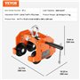 VEVOR Chariot Porte-palan Capacité de Charge 2 T Chariot à Poutre de Poussée Largeur Réglable de 71-170,2 mm Chariot à Palan de 