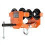 VEVOR Chariot Porte-palan Capacité de Charge 2 T Chariot à Poutre de Poussée Largeur Réglable de 71-170,2 mm Chariot à Palan de 