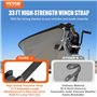 7 kg Treuil de Remorque Bateau Manivelle Robuste avec Sangle en Polyester 10 m Cliq