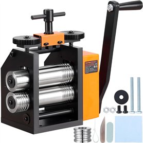 VEVOR Laminoir de Bijoutier Largeur 76 mm Machine de Laminage de Bijoux Épaisseur 0