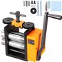 VEVOR Laminoir de Bijoutier Largeur 76 mm Machine de Laminage de Bijoux Épaisseur 0,1-7 mm Réglable Rapport d’Engrenage 1:2 pour