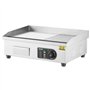 VEVOR Plancha Électrique 3200 W, Plaque à Snacker Commerciale, Plaque de Cuisson avec Surface Antiadhésive Plate et Rainurée, Te